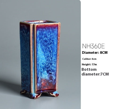 Household Green Plant Creative Jun Kiln Ceramic Flower Pot