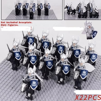 Soldiers Put Together Regimental Battle Blocks