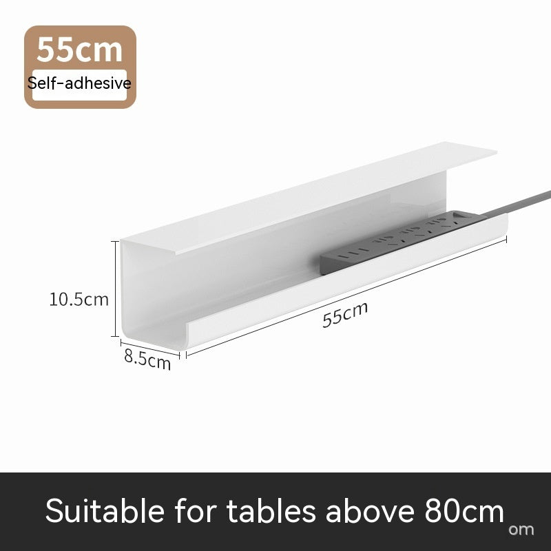 Cable Management Rack Punch-free Storage Box Computer Desk Bottom Wire Fixed Power Strip