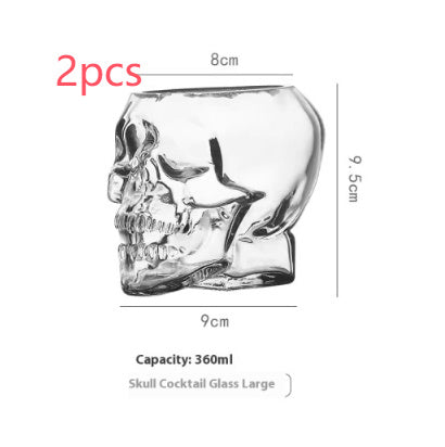 Skull Skull Glass Bottle Halloween Cup
