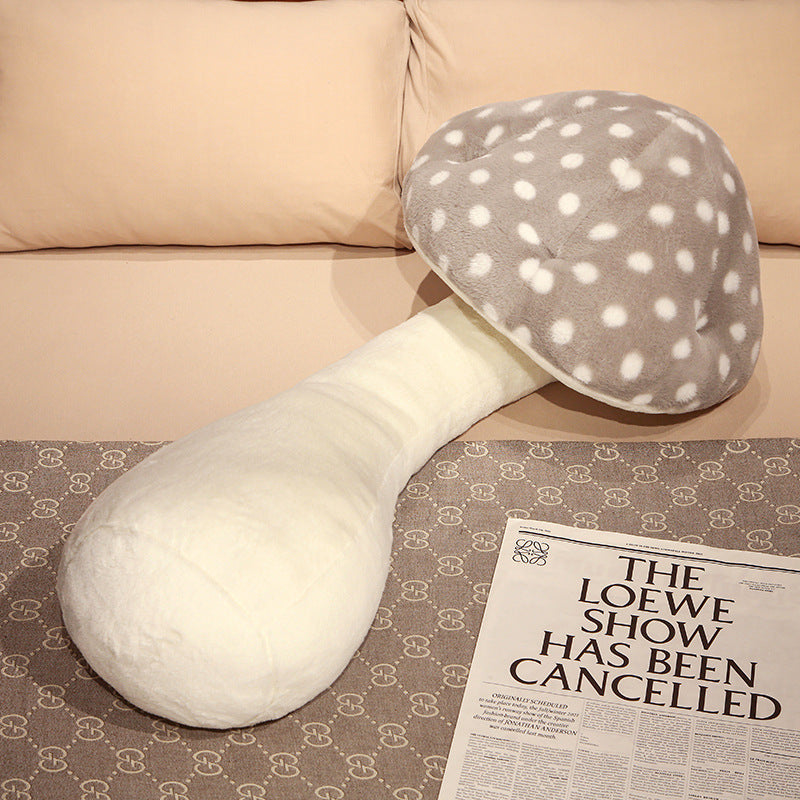 Cute Big Mushroom Shaped Leg Clip Sleeping Long Plush Pillow Living Room Backrest Pillow