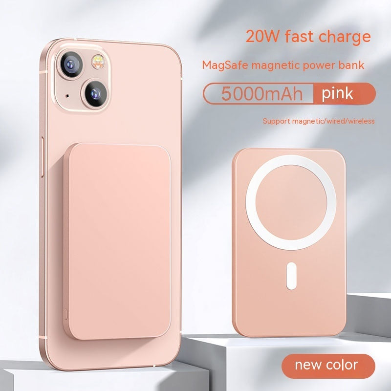 Wireless Fast Charging Mini Back Clip Magnetic Power Bank