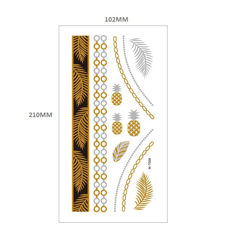 Gliding Tattoo Sticker Water Transfer Waterproof Tattoo Sticker