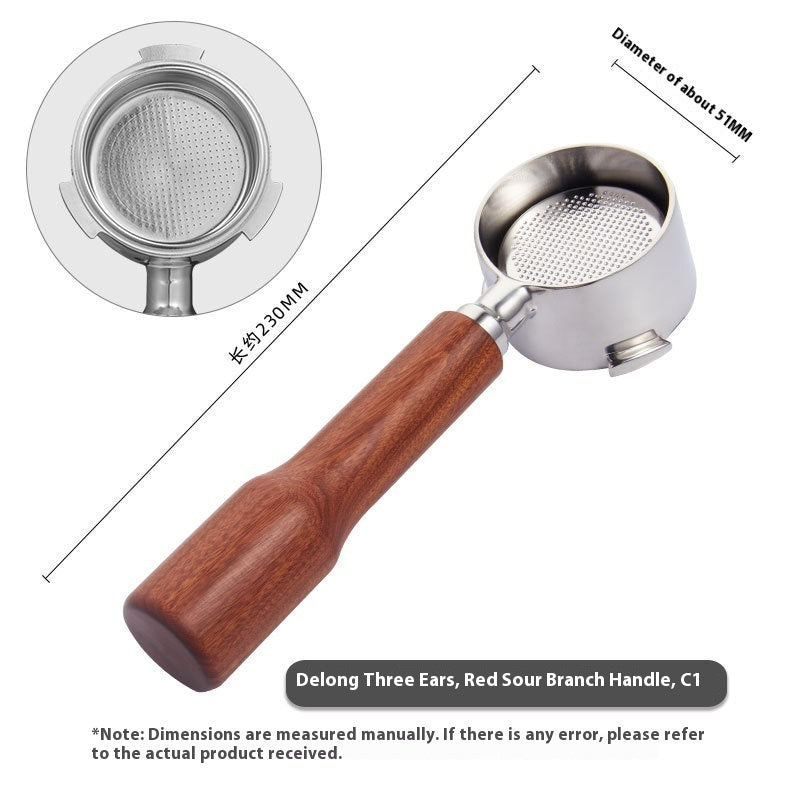 51mm Coffee Machine Handle Modified Solid Wood Handle