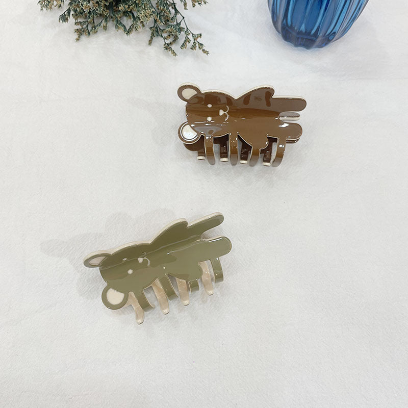 Cute Sweet Bear Shark Clip Updo Hairpin Hair Claw Hair