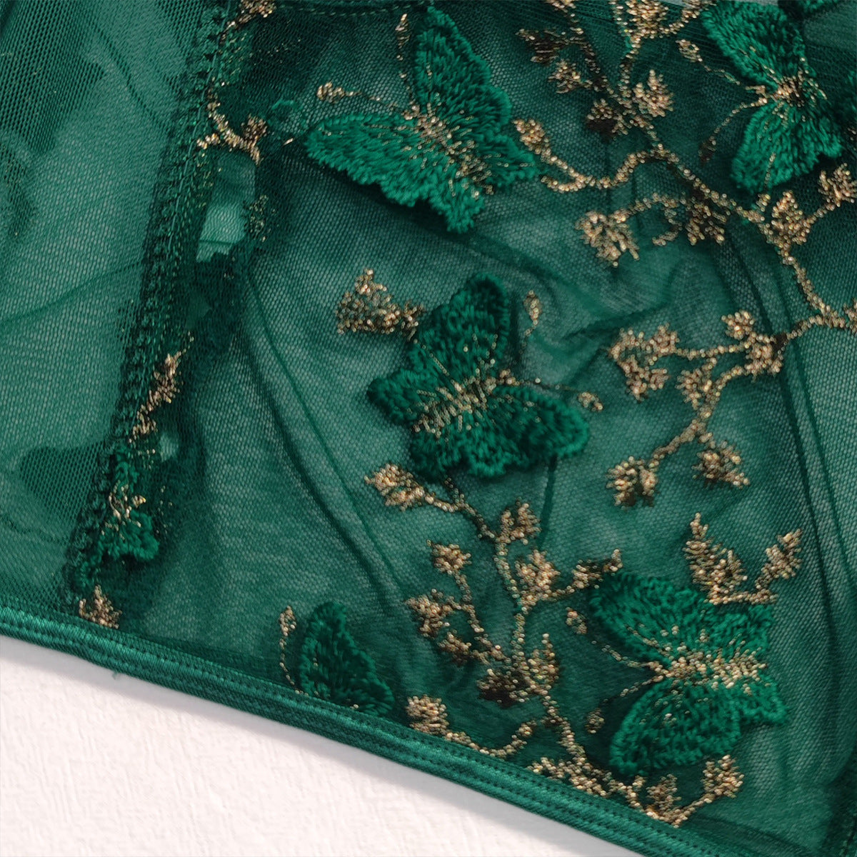 European And American Sexy Embroidery Butterfly Suit