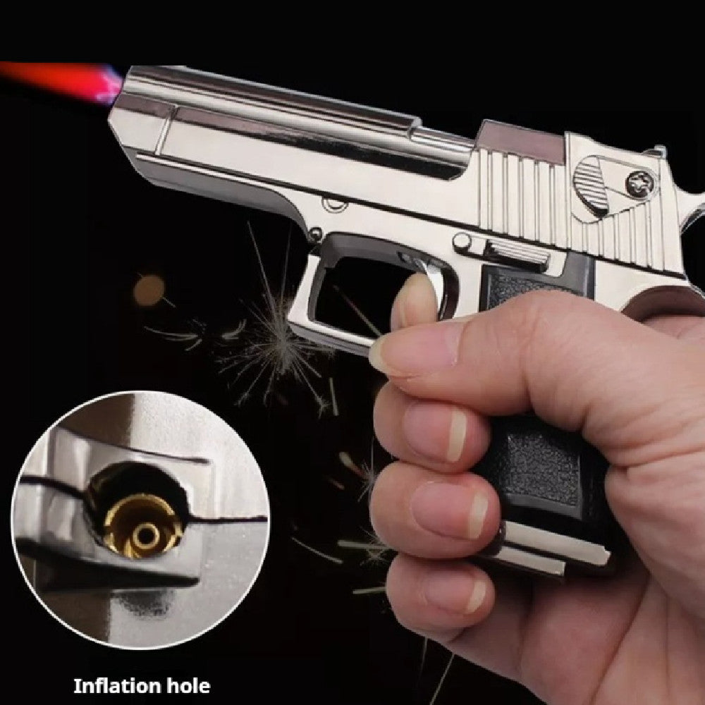 Creative Funny Model Guns Red Flame Windproof Cigarette Lighter