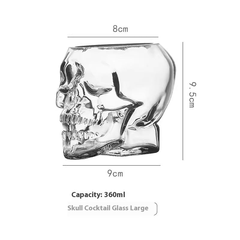 Skull Skull Glass Bottle Halloween Cup