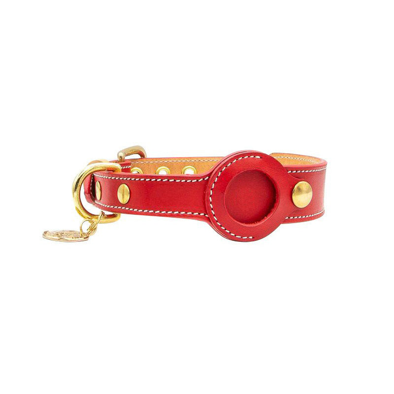 Fruit Tracker Collar Dog Positioning Collar Protective Leather Case