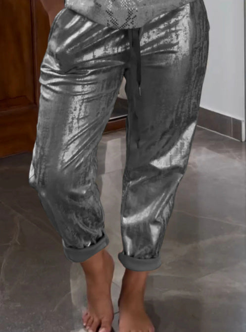 Evil Eye Bronzing Top And Trousers Suit