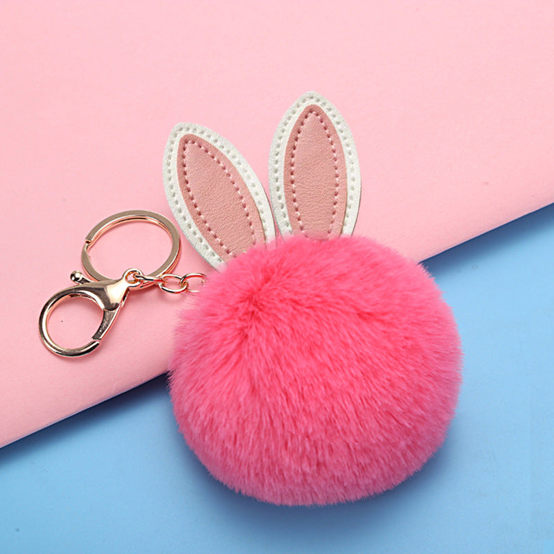Girl's Schoolbag Fuzzy Ball Pendant Small Gift
