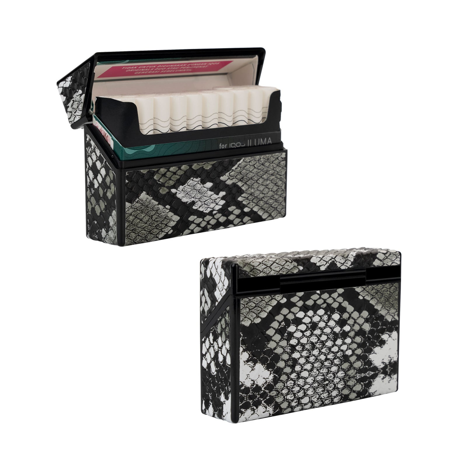 Cigarette Case 20 PCs PC Stickers Leather All-inclusive Storage Box