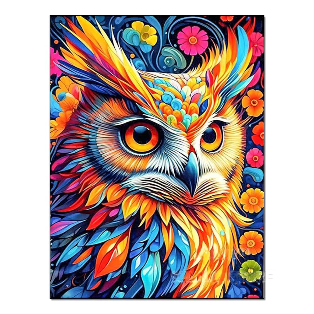 DIY Handmade Diamond Painting With Colorful Animals And Full Diamonds