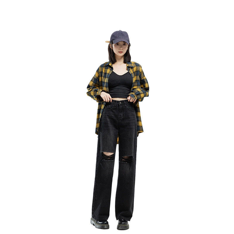 Women's Fashion Casual Loose Jeans