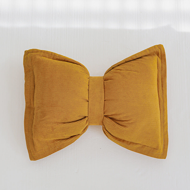 Creative Bowknot Cotton Lumbar Pillow