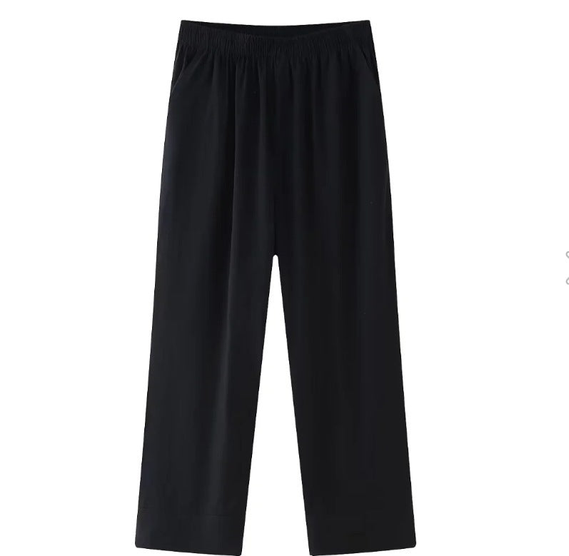 Casual Loose Tied Pajamas Trousers Suit