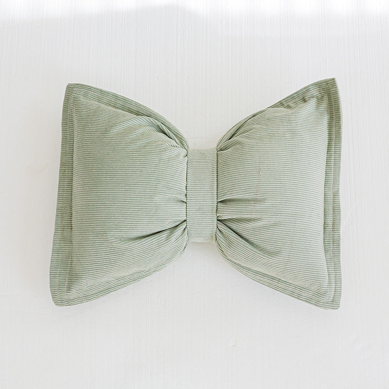 Creative Bowknot Cotton Lumbar Pillow