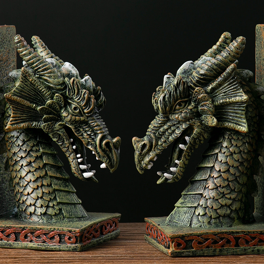 Household Dragon Bookend Decorative Ornaments