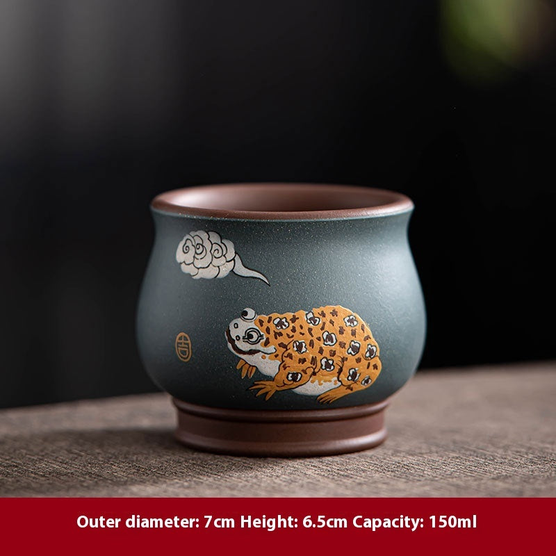 Yixing Purple Sand Pile Painting Personal Cup