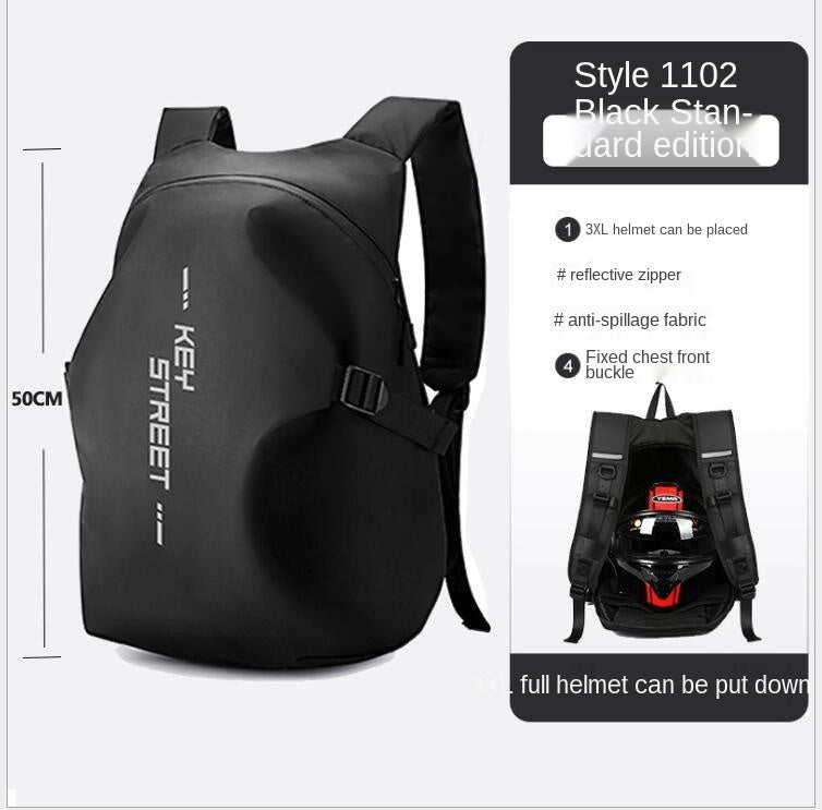 Waterproof Travel Bag Men's Riding Backpack Motorcycle Helmet Bag