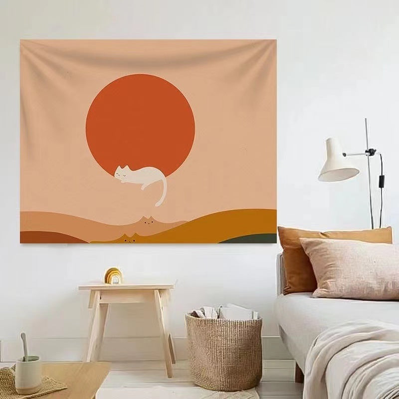 Retro Art Hanging Cloth Background Wall Decorative Tapestry