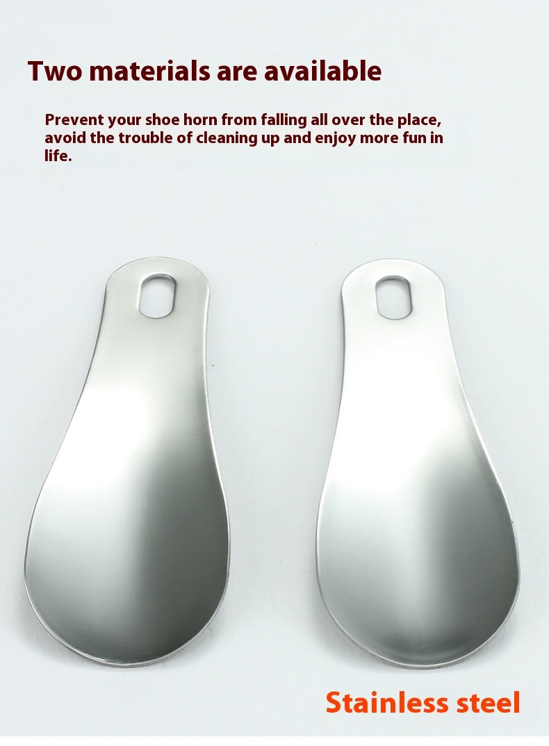 Household Non-bending Stainless Steel Folding Shoehorn Shoehorn