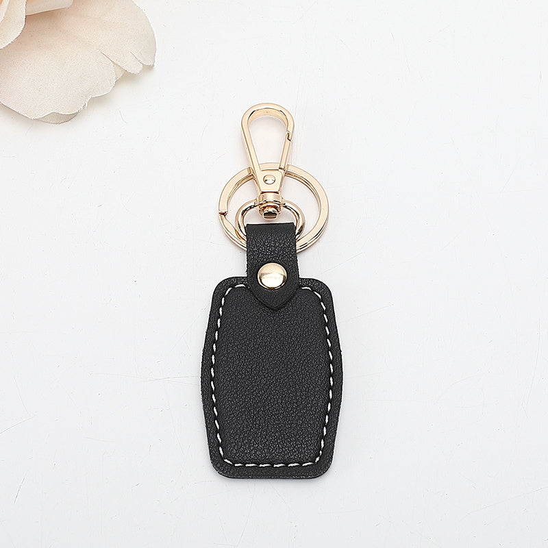 Leather Rectangular Keychain