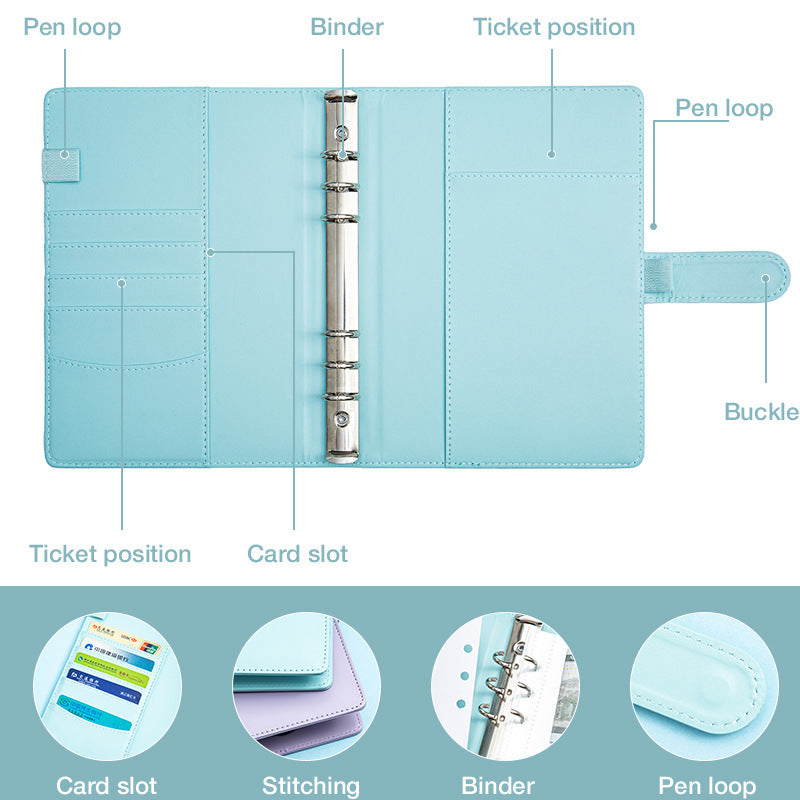 Days Money Saving Challenge Cash Savings Loose-leaf Notebook