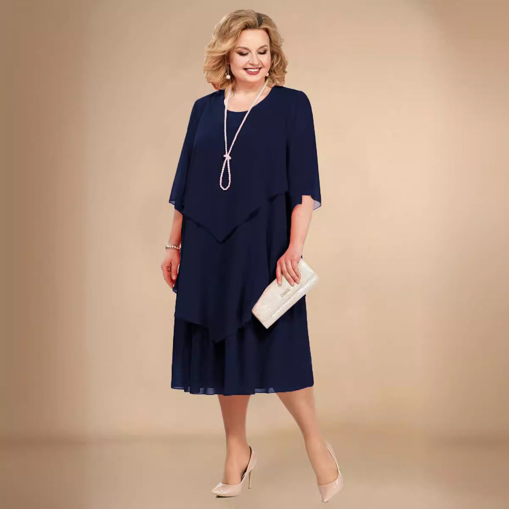 Chiffon Plus Size Mom Beach Dress