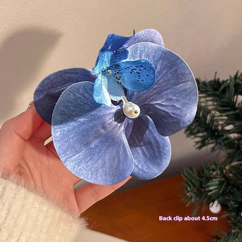 Butterfly Orchid Cropped Hair Clip