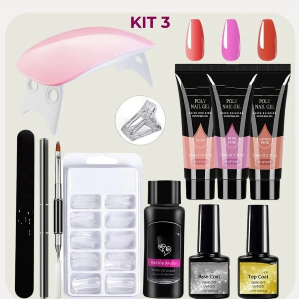 Crystal Extension Gel Nail Art Light Kit
