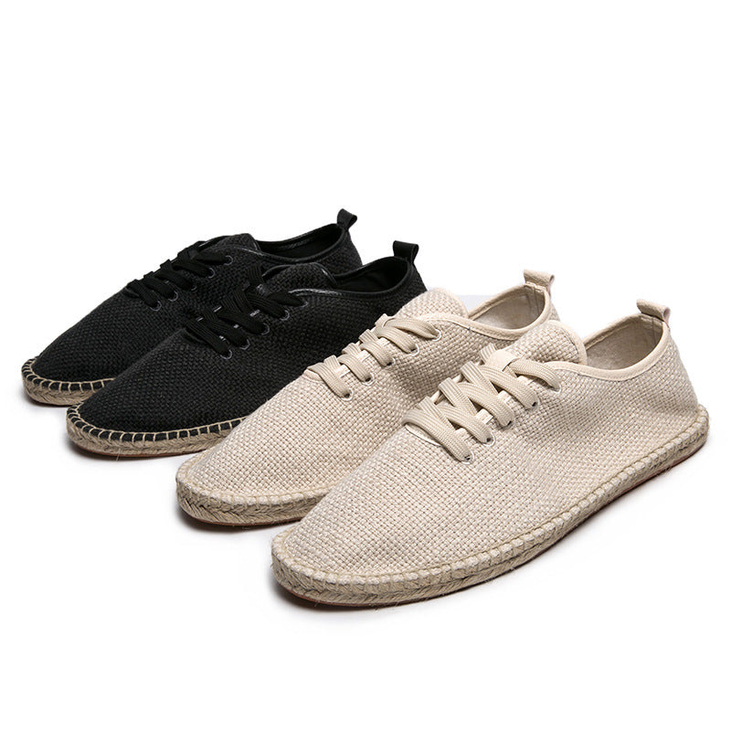 Summer Men's Casual Cotton Linen Retro Shoes