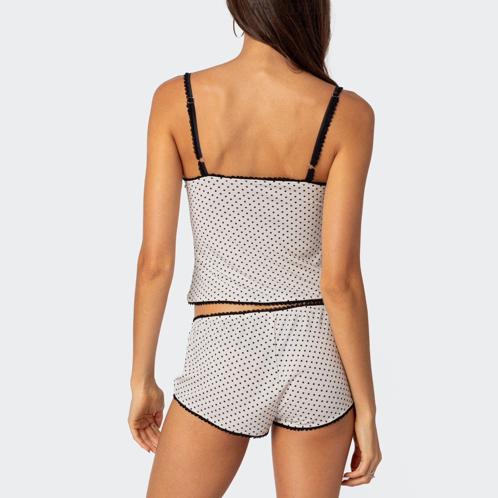 Top Lace Stitching Sexy Shorts Two-piece