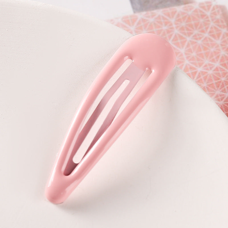 Colorful Children Barrettes Water Drop Candy Color Bang Side Clip