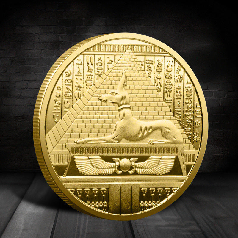 Dog Head God Nubis Commemorative Coin
