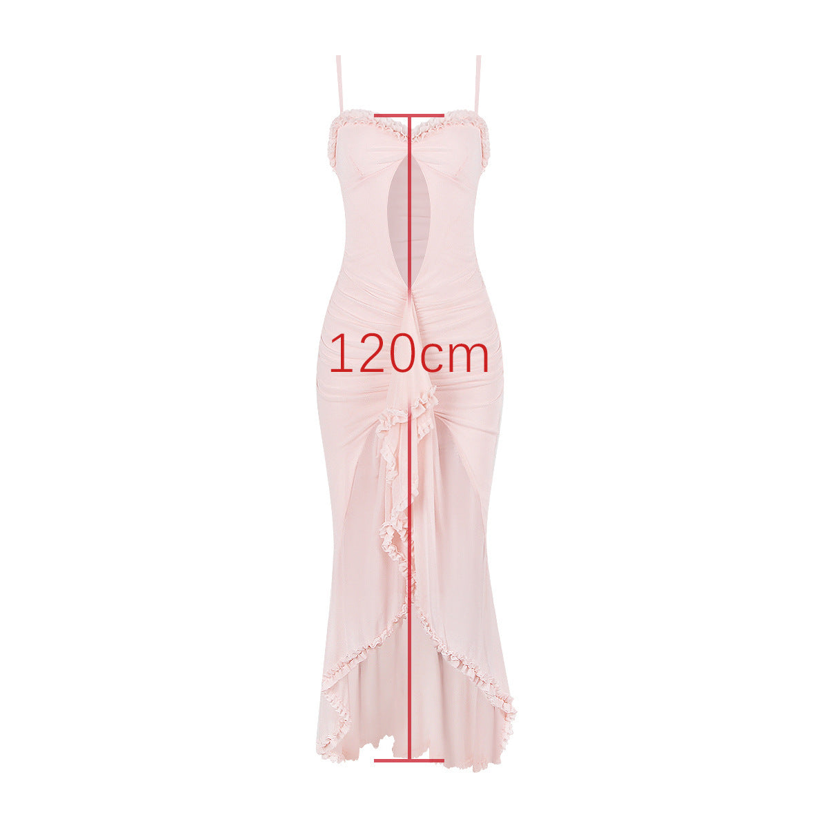 Spring Women's Mesh Hollow Navel-exposed Fishtail Skirt