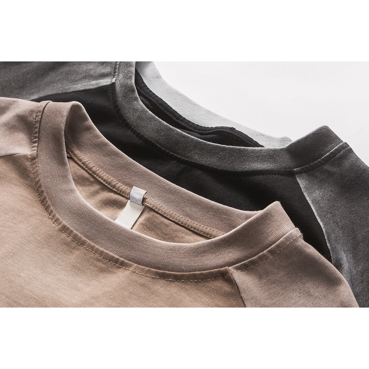 Make Old Ripped Raglan Neck T-shirt Men's Short Sleeve