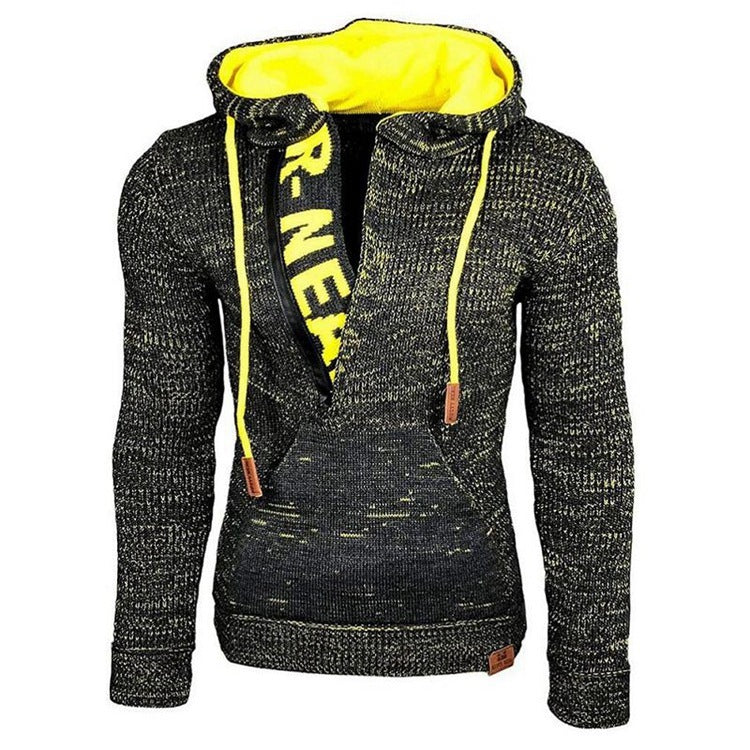 Sweater Hooded Pullover Long Sleeve Knit Jacket