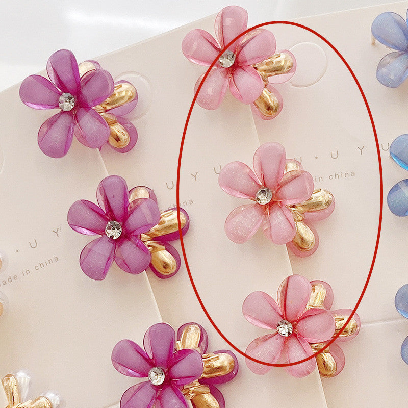 Female Clip Hairware Five Petal Flower Hairpin