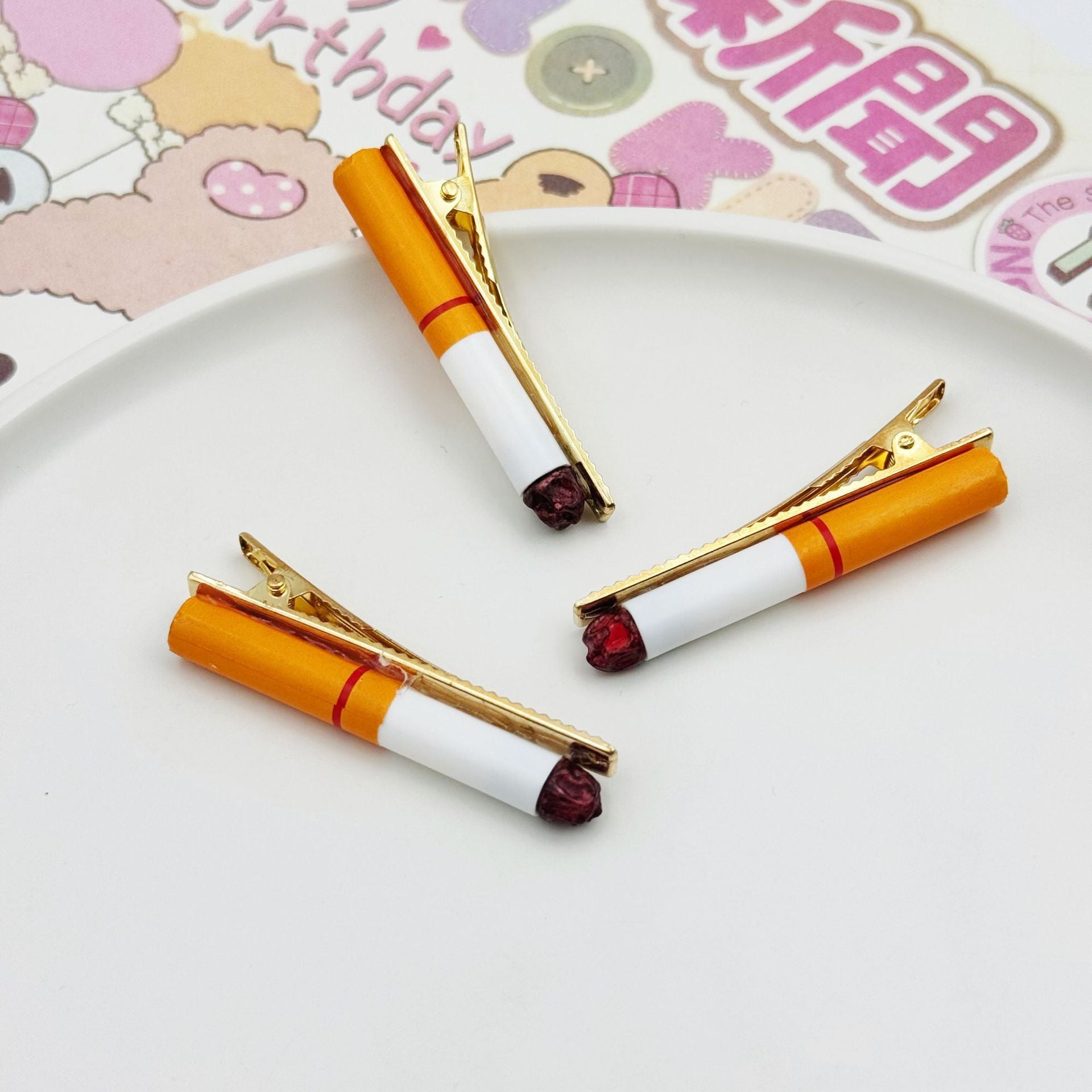 Funnny And Creative Cigarettes Barrettes Funny Personality