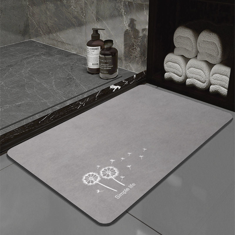 Diatom Ooze Bathroom Absorbent Non-slip Floor Mat