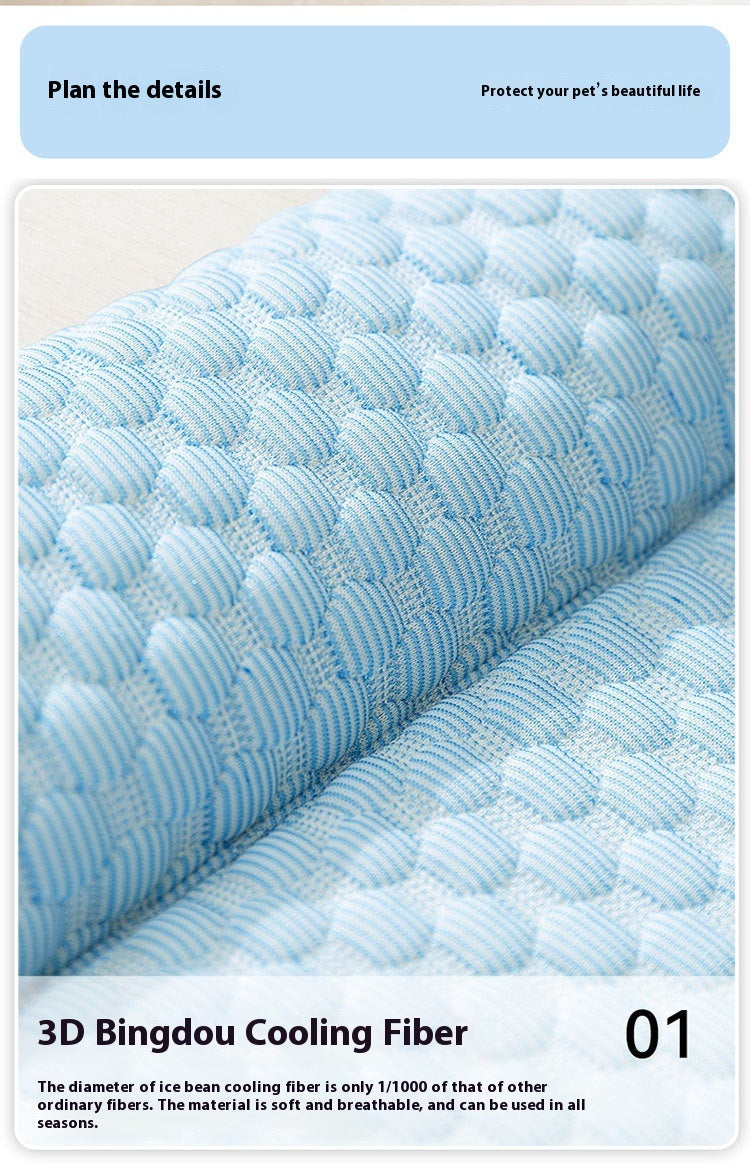 Ice Mat Ice Pad Kennel 3D Cool Mat Breathable Dog Mat