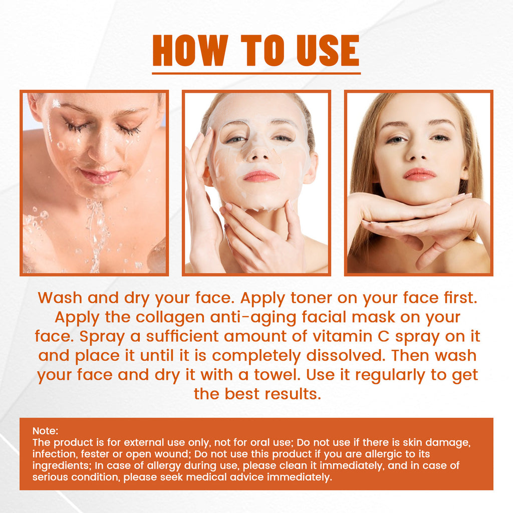 Collagen Anti Aging Facial Mask Spray To Remove Dullness