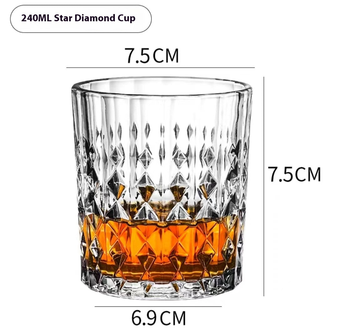 Whiskey Pure Drink Internet Celebrity Beer Brandy Glass Household High-end Classical Foreign Wine Bar Cup