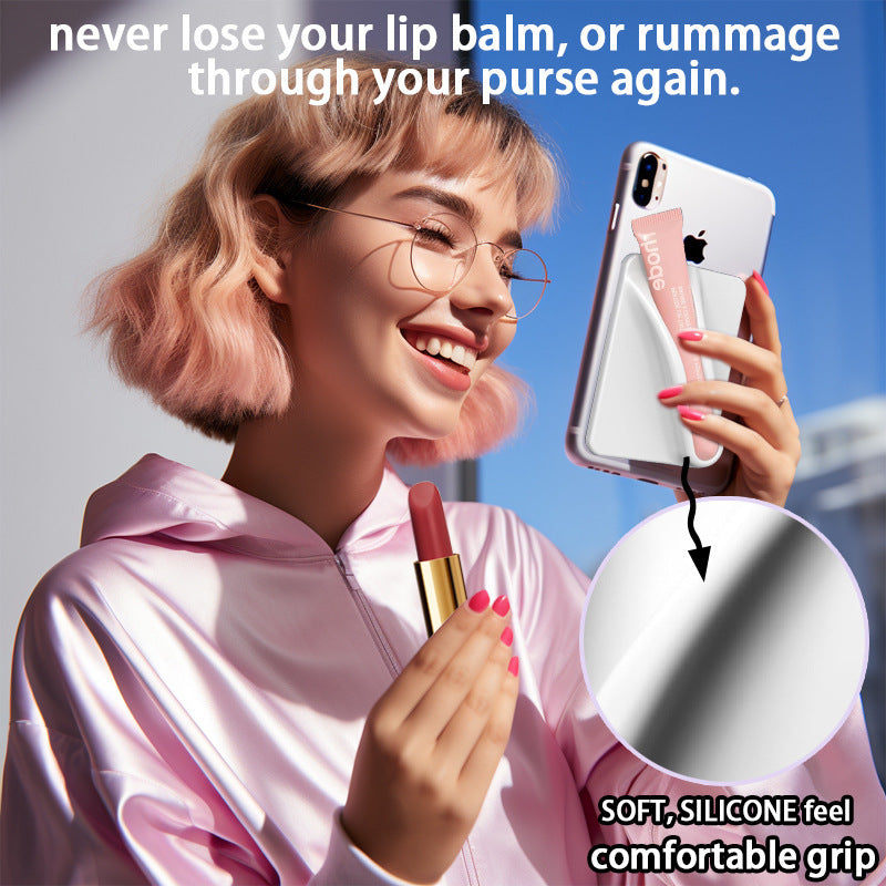 Silicone Lipstick Lip Balm Mobile Phone Bracket Magnetic Suction