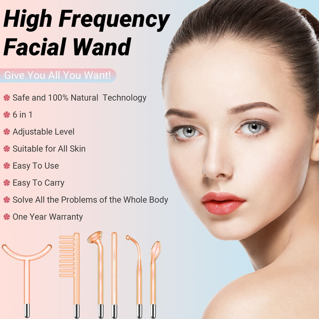 Household High-frequency Eutic Appliance Beauty Instrument Six-piece Set