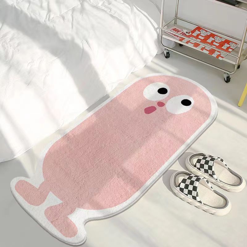 Cartoon Funny Alien Bedside Household Soft Carpet