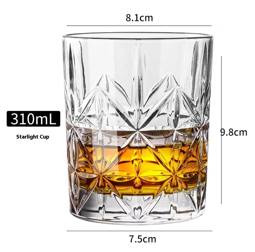 Whiskey Pure Drink Internet Celebrity Beer Brandy Glass Household High-end Classical Foreign Wine Bar Cup