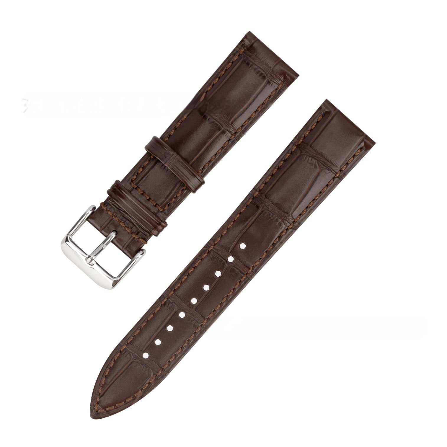 Bamboo Pattern Cow Leather Watch Strap Unisex