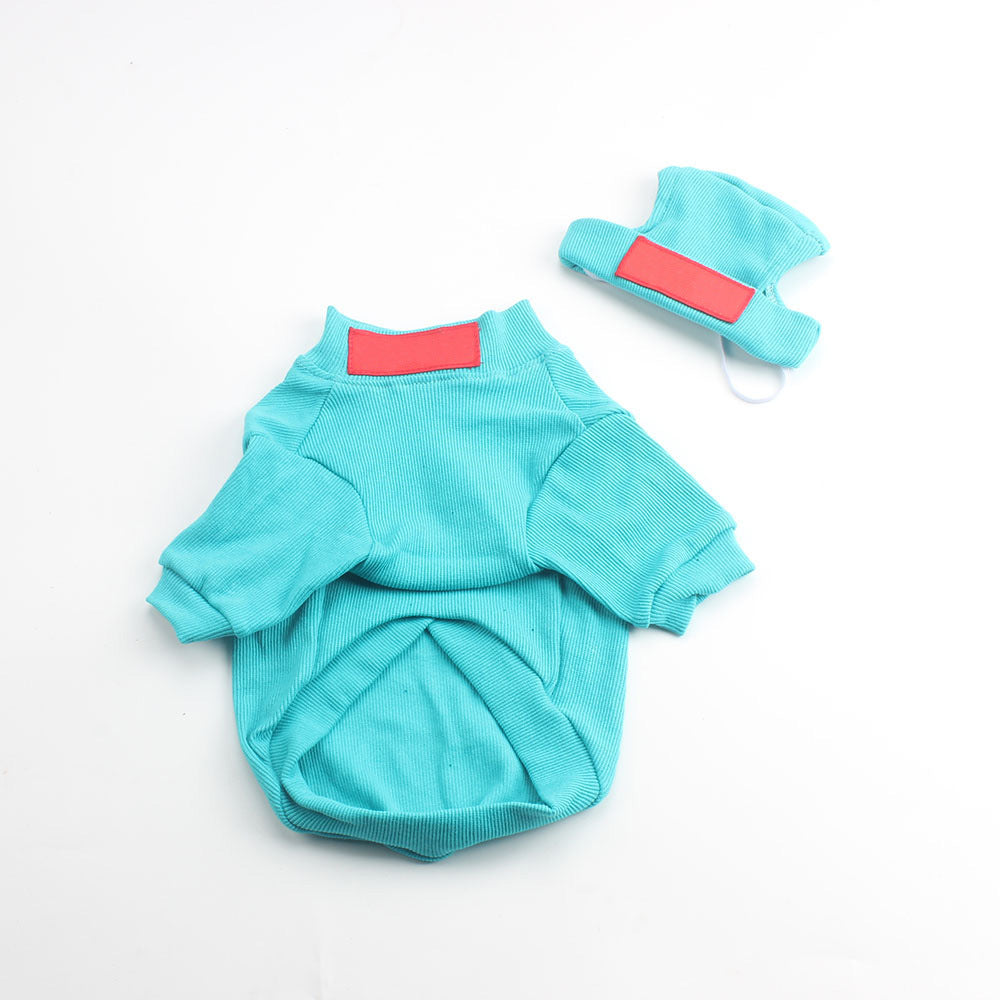 Pet Fashion Brand Pet Clothes Small And Medium-sized Dogs Teddy Bichon Jarre Aero Bull Dog Stretch Autumn And Winter Threaded Undershirt